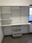 Zestaw Ikea system Algot do pralni, garderoby , biały, 187x40x201 cm