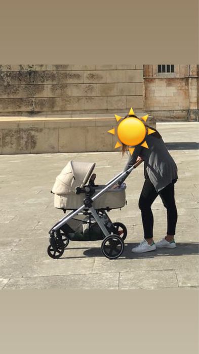 Carrinho trio bebe confort, ovo e cadeira/alcofa