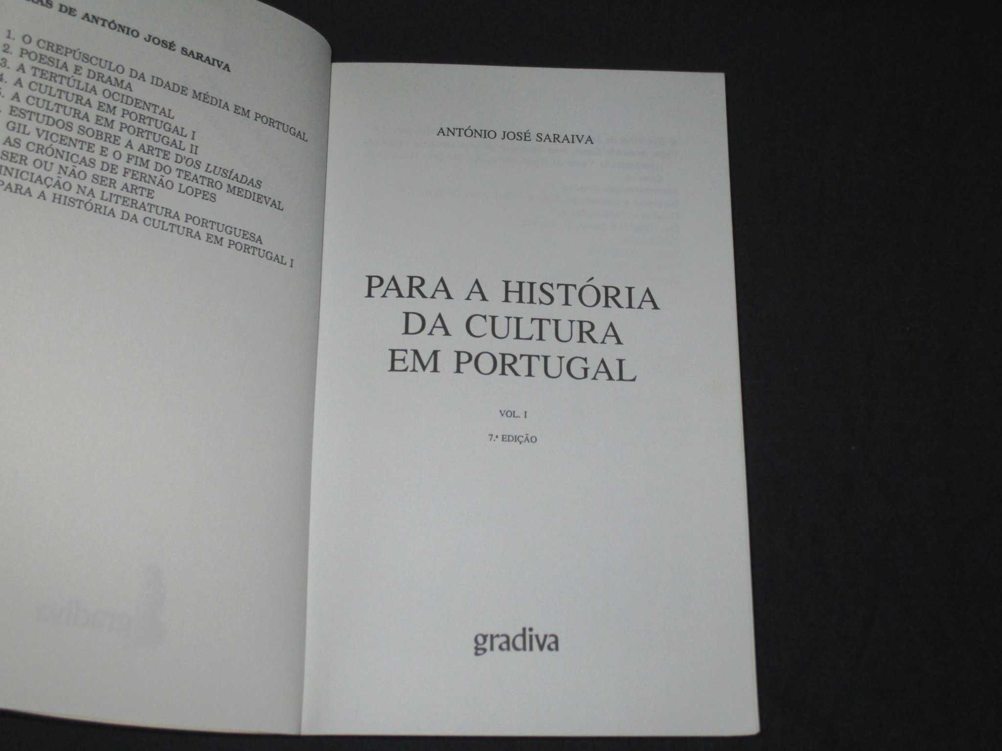 Livros Para a História da Cultura em Portugal 2 volumes