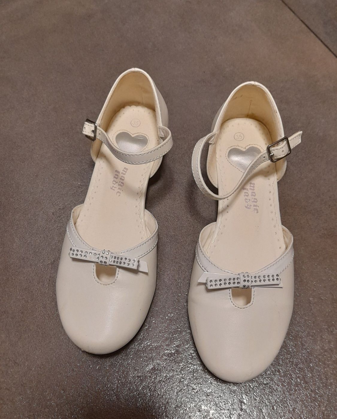 Buty komunijne baleriny pantofelki nr  35