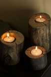 Porta velas rustico