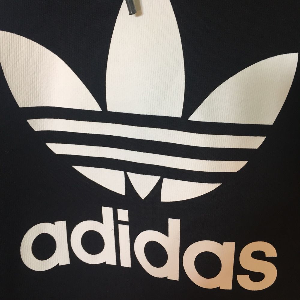 Bluza Adidas Originals logo czarna black męska oryginalna z kapturem M