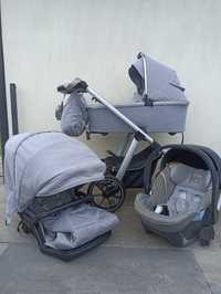 Wózek 3/1 Babydesign bueno szary z fotelikiem cybex