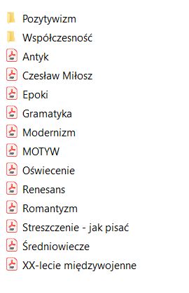 Notatki do matury podstawowej z języka polskiego