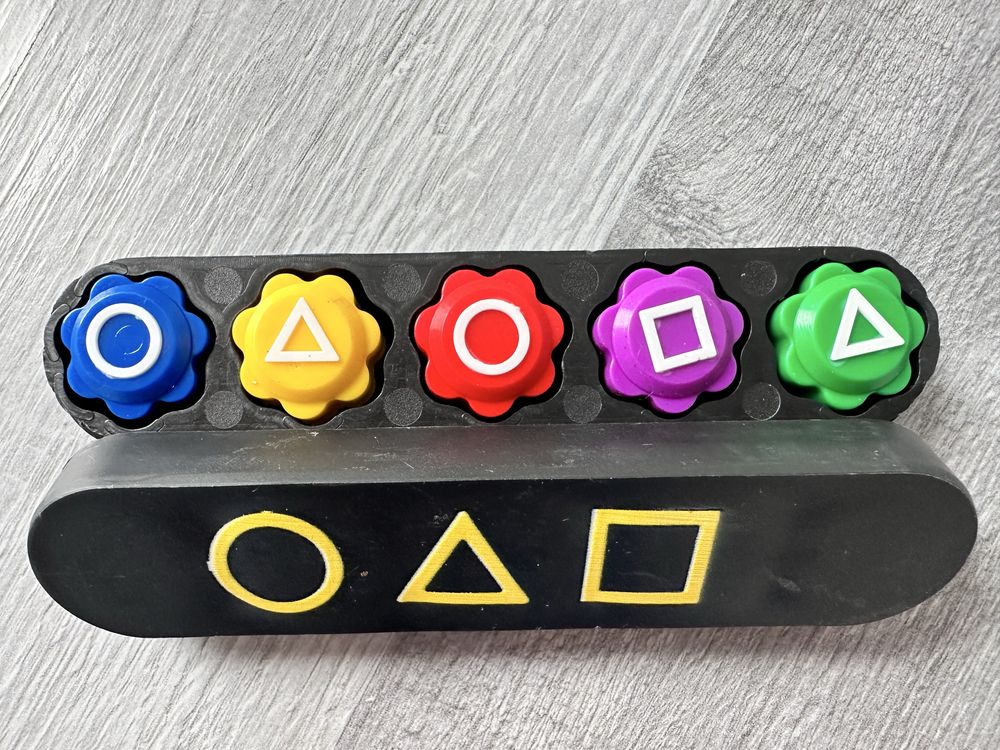 Kości do gry Gongi Gonggi Squid Game z pudełkiem kostki gra zręczności