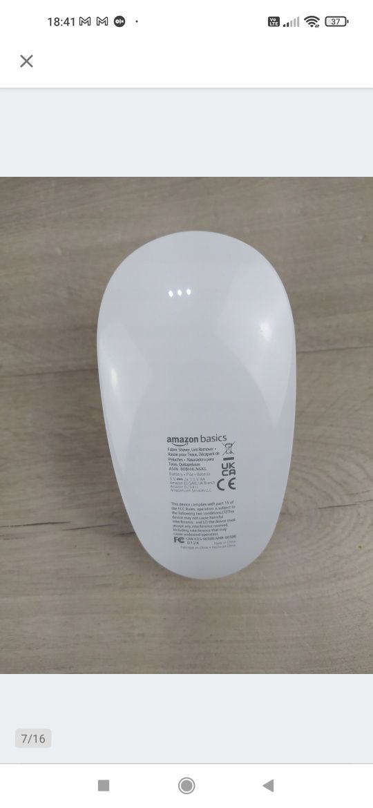 Amazon Basics Golarka do tkanin ubrań na baterie OUTLET

Po zwrocie.