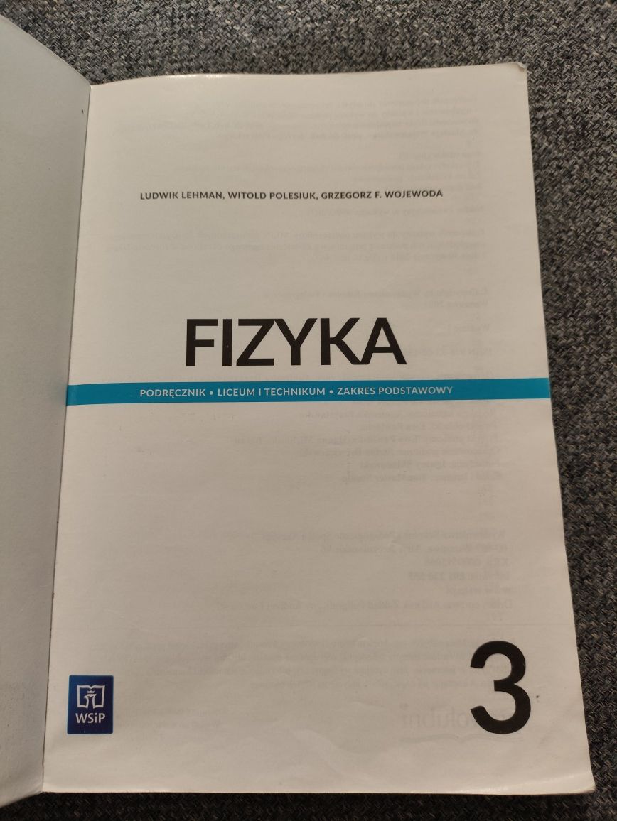 Podręcznik Fizyka 3 Wsip zakres podstawowy