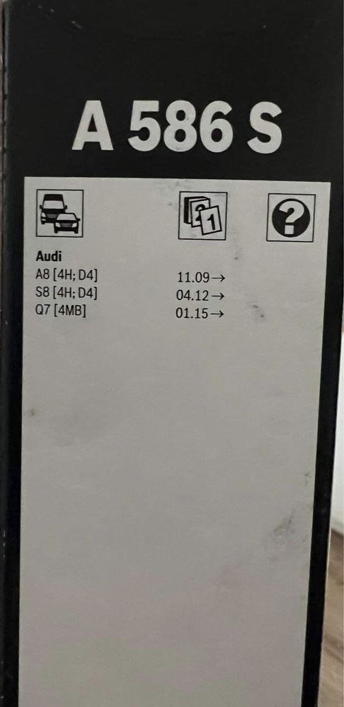 Wycieraczki samochodowe Audi a8/s8 d4 Bosch Audi Q7 A586 S