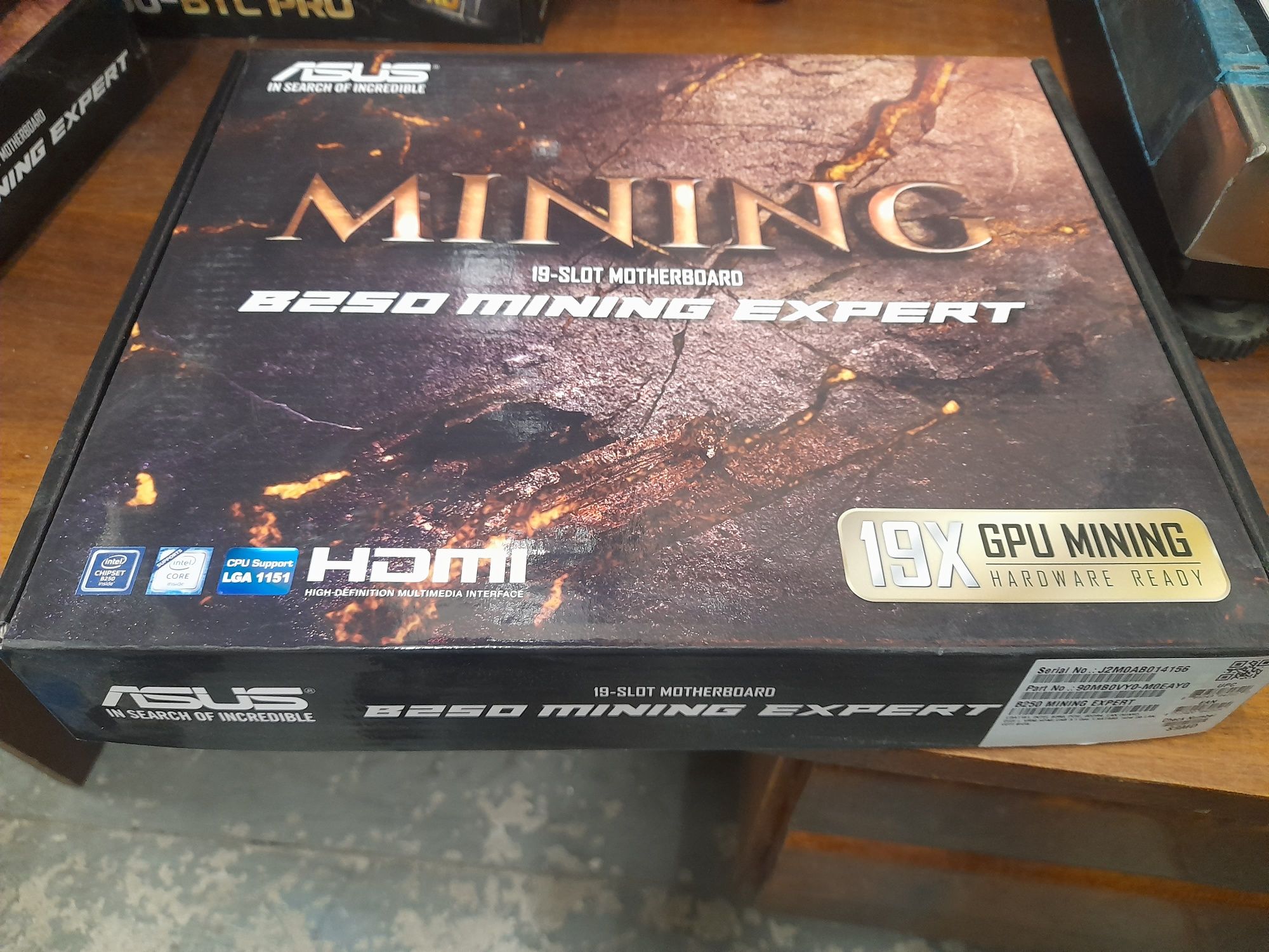 Комплект Asus B250 Mining Expert плюс Intel Celeron G3900