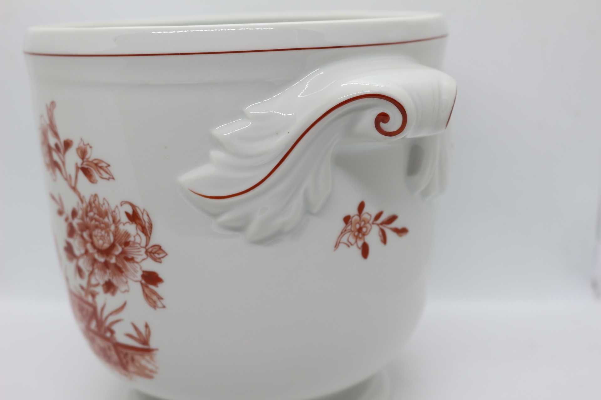 Vaso Cachepot Imari Fer-Rouge 19 cm vidrado Vista Alegre 1971