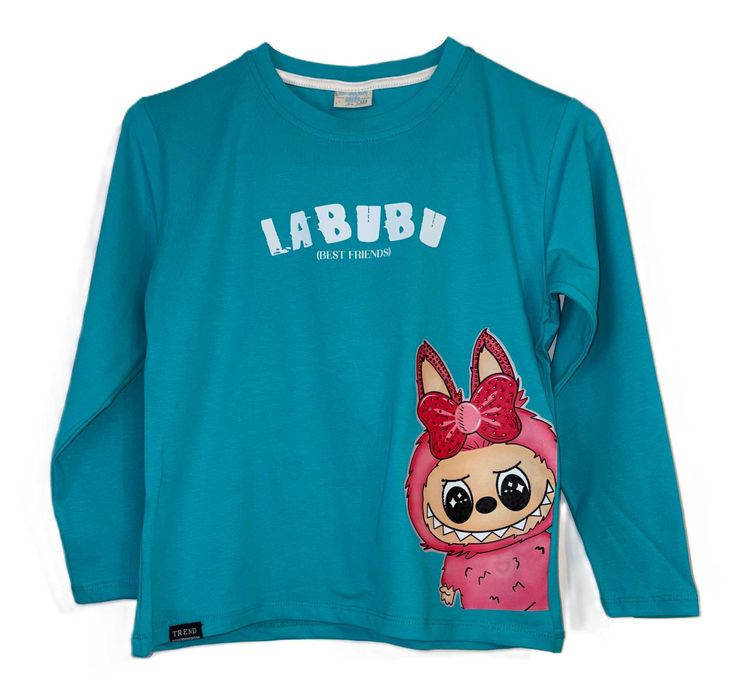 Bluzka dziewczęca niebieska Labubu - r. 128