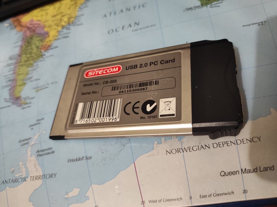 Cardbus sitecom, 2x usb 2.0
