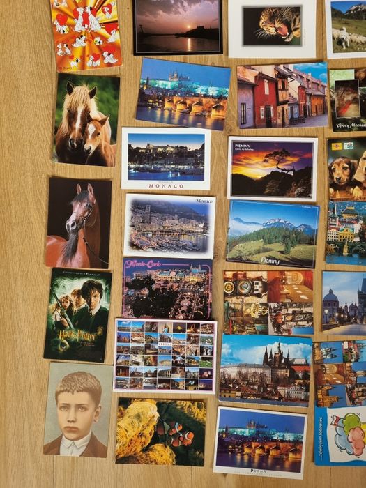 Pocztówki z kraju z zagranicy, kartki urodzinowe, z wakacji puste