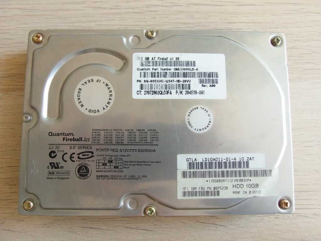 dysk HDD 3,5" Quantum FireBall LCT20 10,2GB 4500rpm ATA-100