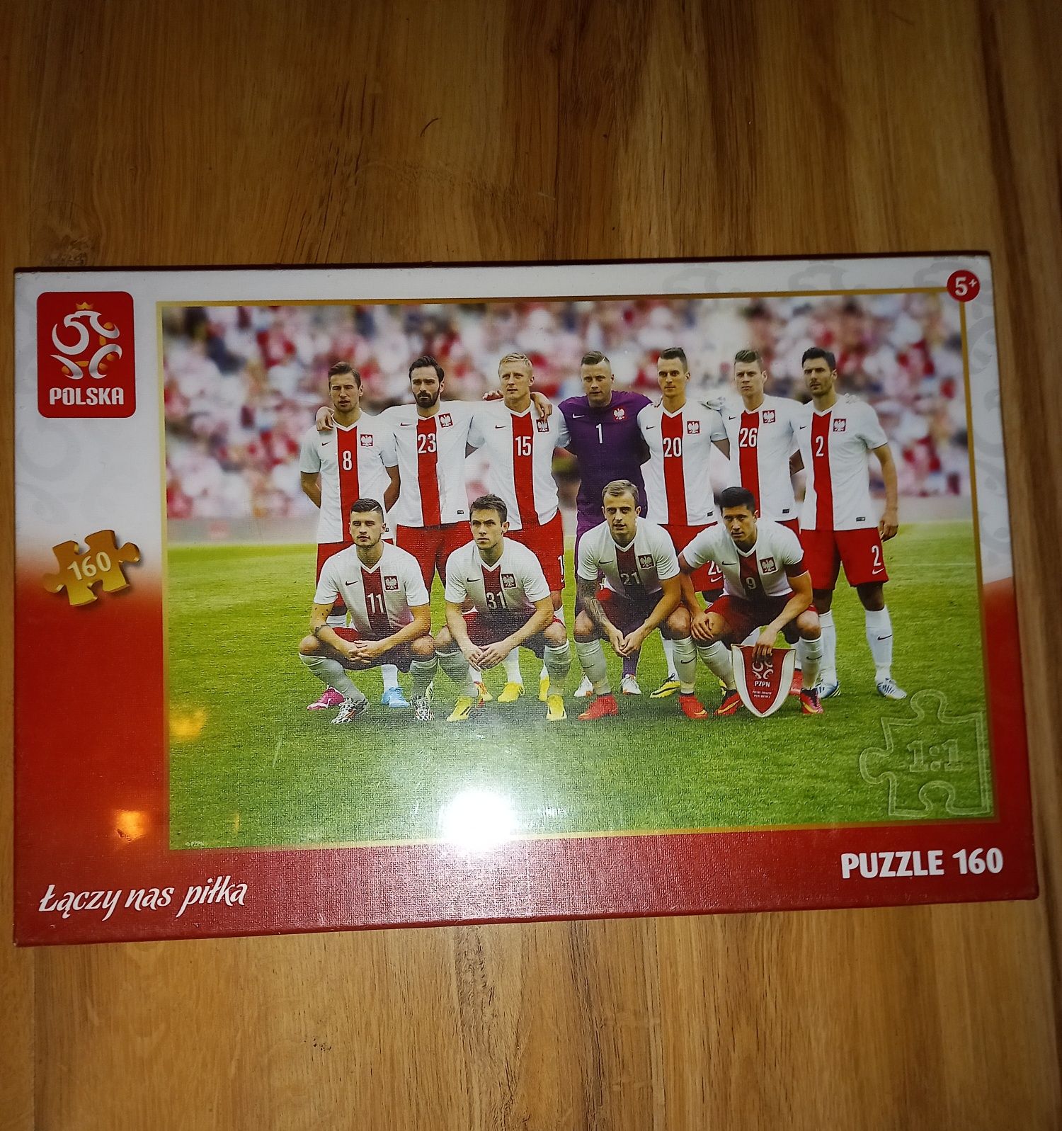 Zestaw nowy football gra kapsle puzzle nerka Lewandowski