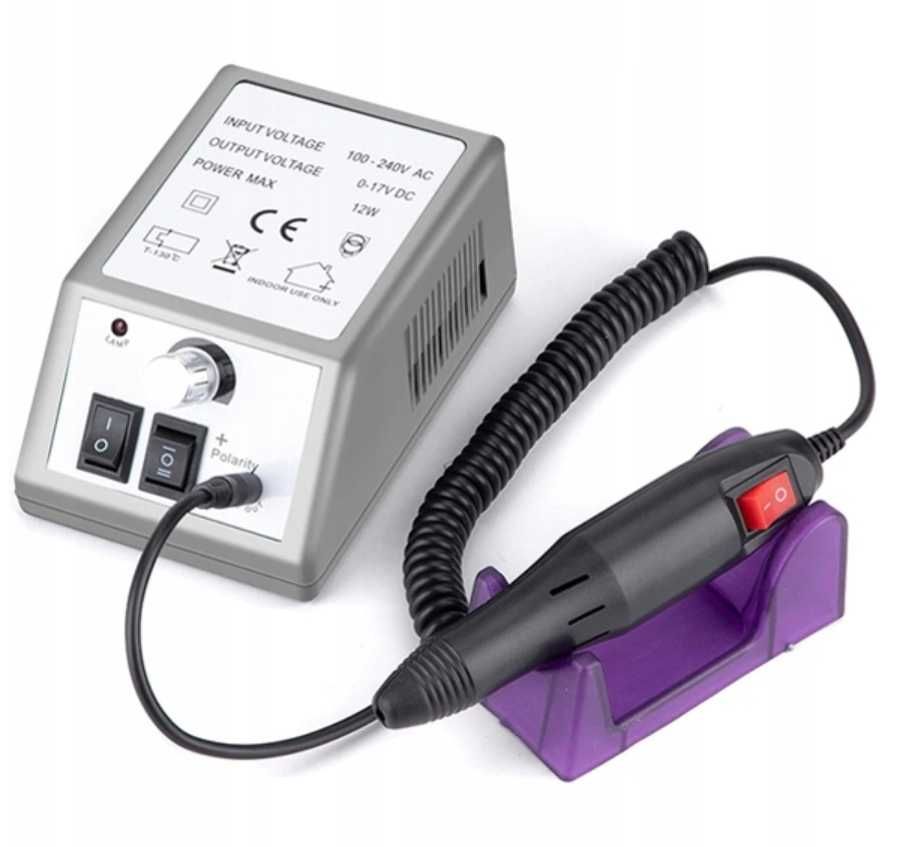 FREZARKA DO PAZNOKCI manicure pedicure elektryczna 30W +ZESTAW FREZÓW