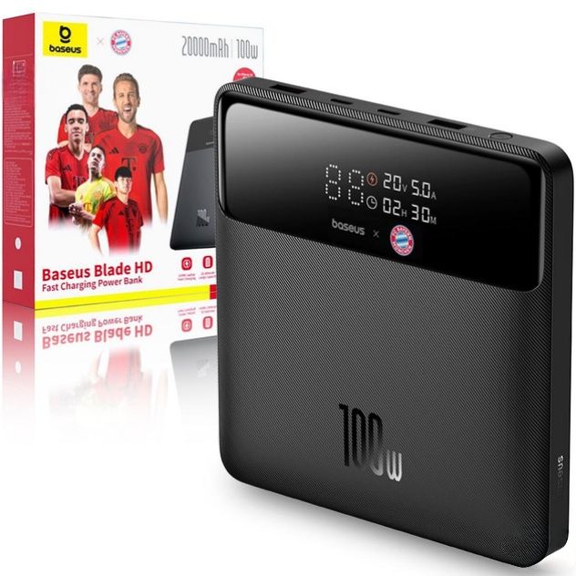 Powebank 20000 mAh 100W Baseus x Bayern Blade H1 HD Limited Edition