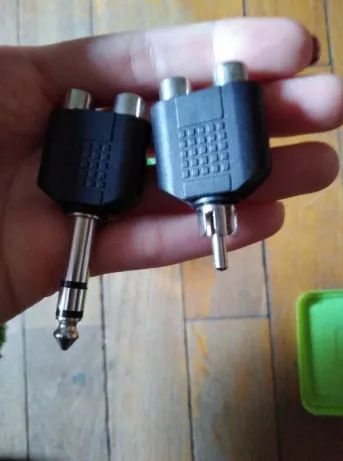 ŁĄCZNIKI adapter kabli m in RCA żeńskie 10 szt audio video AUDIO JACK