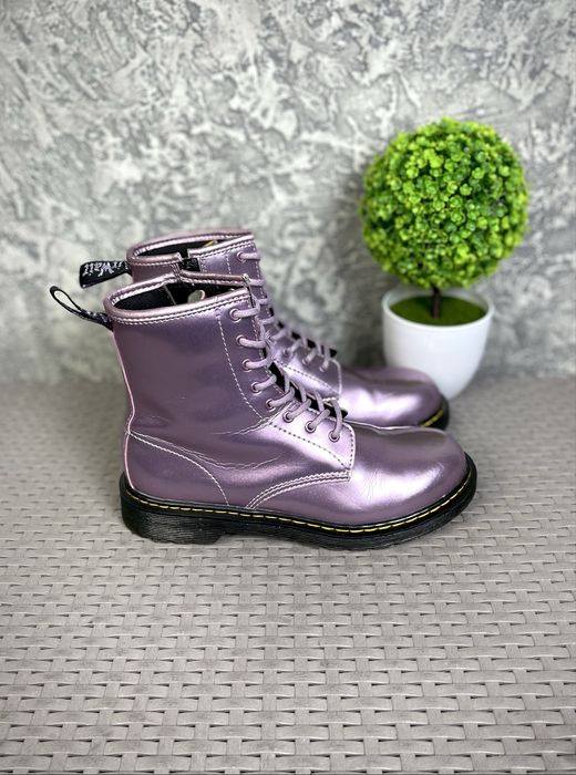 Dr. Martens ботинки кроссовки 37 размер женские кожаные розовые