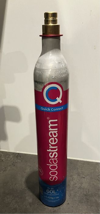 Sodastrem butla co2 napelnianie rozowa niebieska