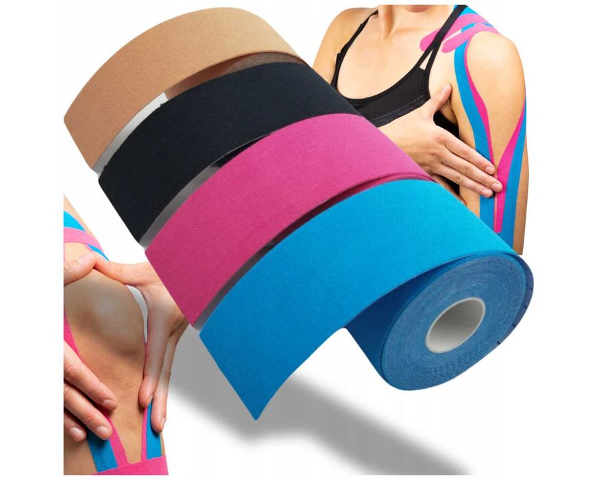 Taśmy Kinesiotaping Tejpy Plastry Taśmy Kinezjologiczne 5x5m na Ciało