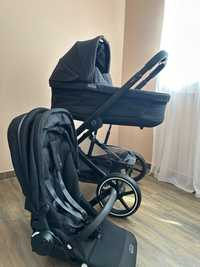 Коляска 2в1 Cybex Balios S Lux 2023 Moon Black.