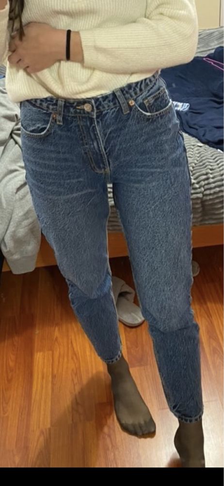 Джинси Zara mom, висока посадка