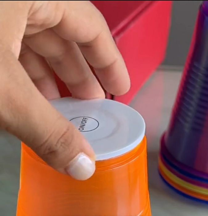 Luminous Garrafa Adesivos Luzes, LED Coaster,