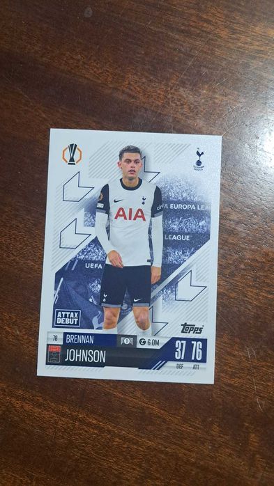 Cartas da coleção Match Attax da Topps 2024/2025 Brennan Johnson