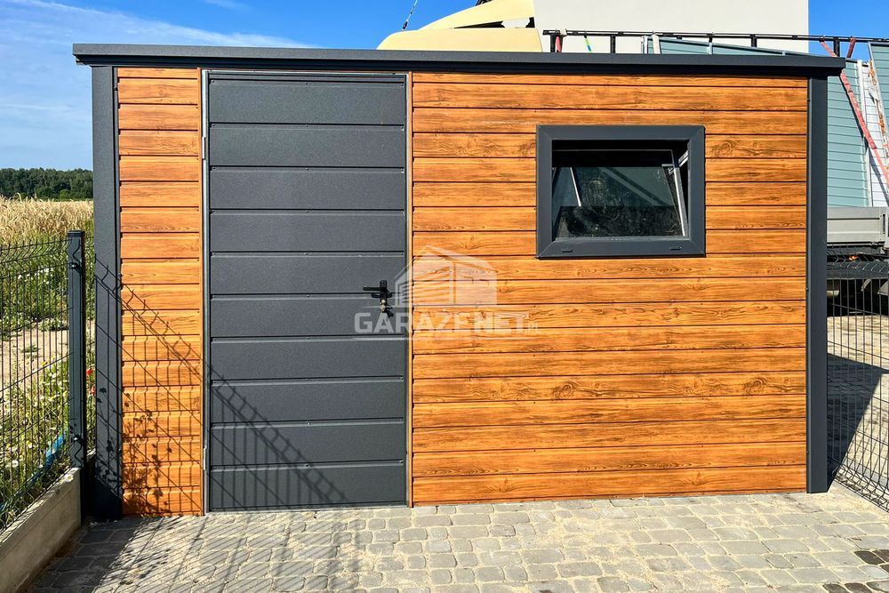 SCHOWEK DOMEK OGRODOWY 3,5X2,5M - Drzwi - Okno - Drewnopodobny  TS775