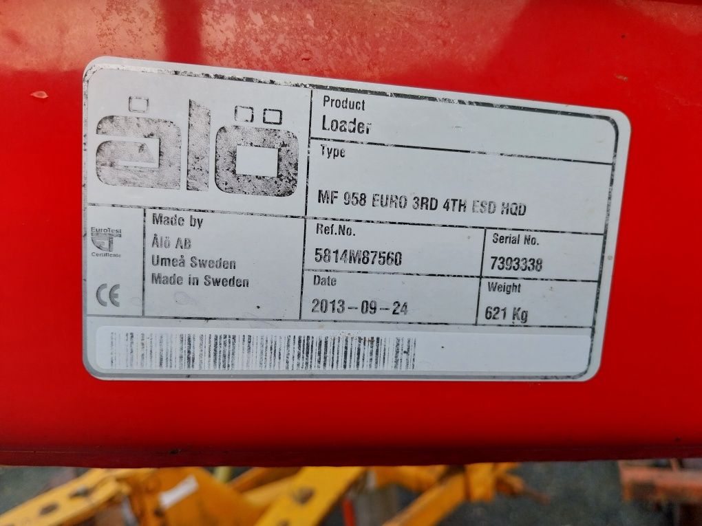 Ładowacz tur Massey Ferguson 958