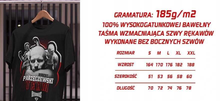 Oryginalny T-SHIRT LIMITOWANA wersja koszulek Parzęczewski Team