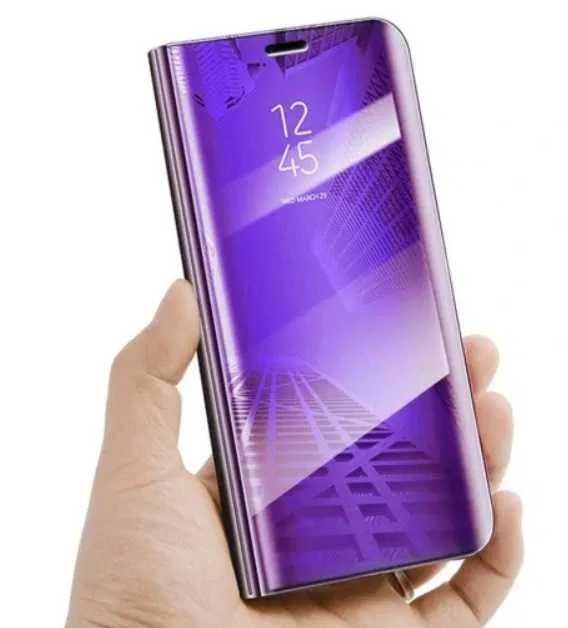 Etui z klapką Xiaomi Redmi 9, Clear View Case Violet