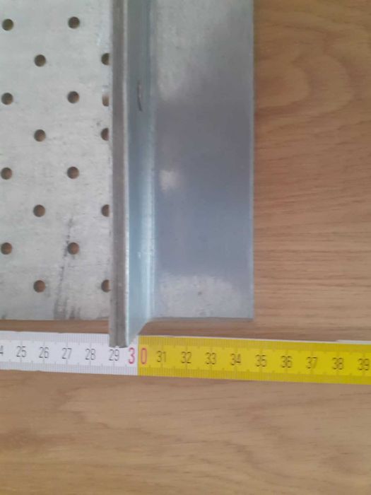 Łącznik chromowany belki z kominem 4 sztuki 30 cm x 18 cm NOWE