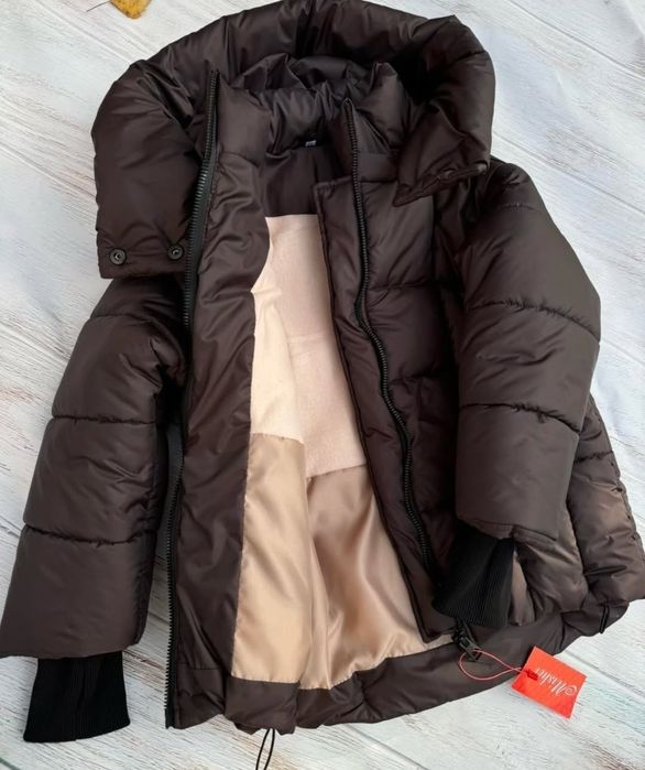 Стильна  зимова куртка для дівчаток 122-170