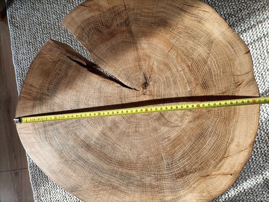 Stolik kawowy plaster drewna