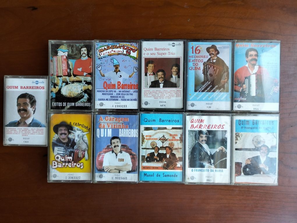 11 antigas K7's Quim Barreiros