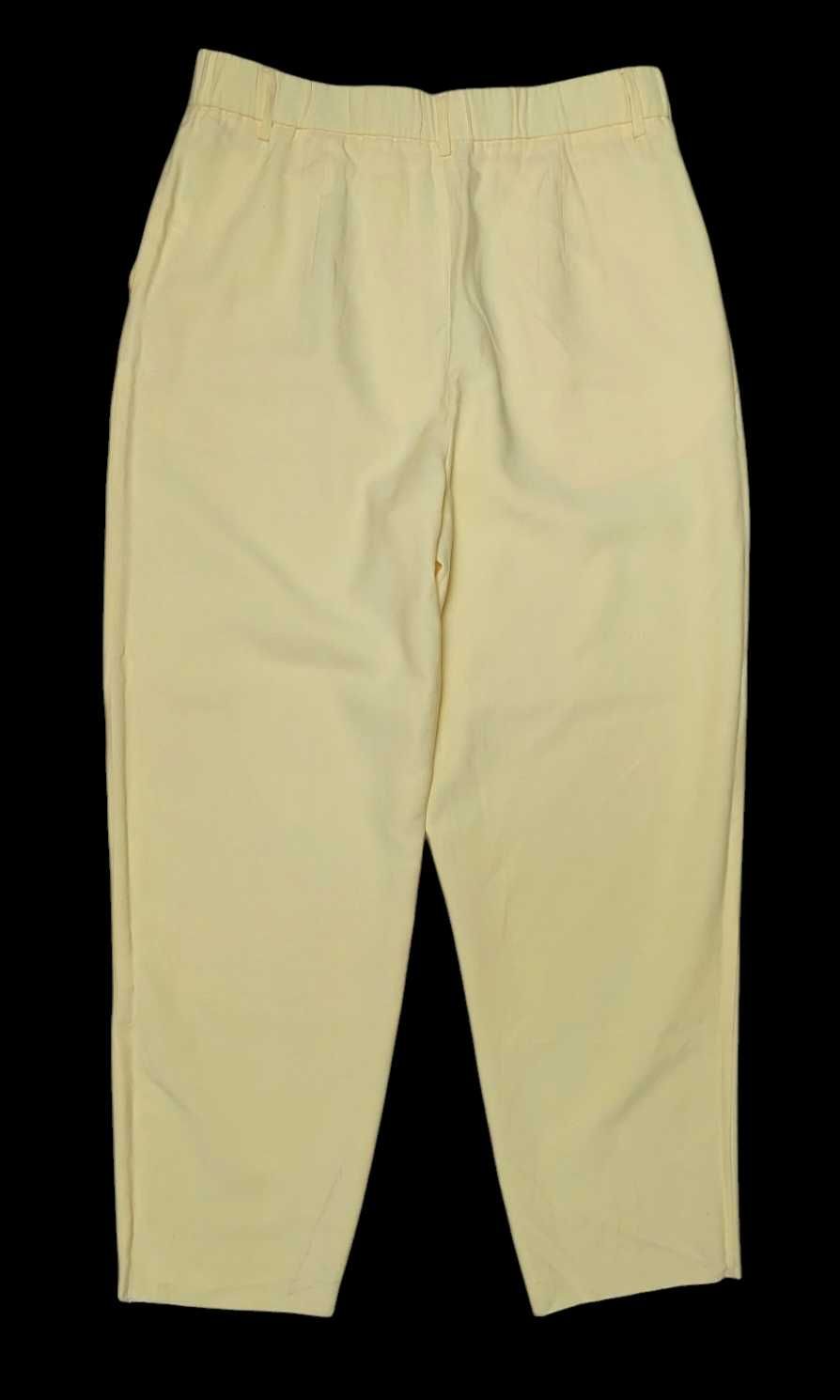 Żółte spodnie z wiskozy STRADIVARIUS, R. XL