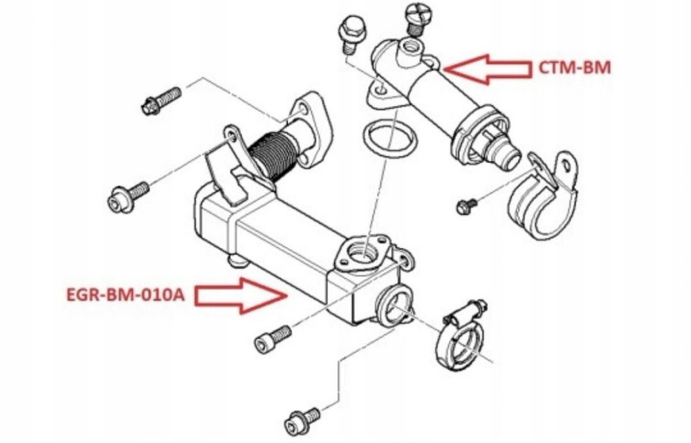 Chłodnica spalin ukladu EGR do BMW 2.0d-3.0d e46,e87,e60,e90,e83,x3,x5