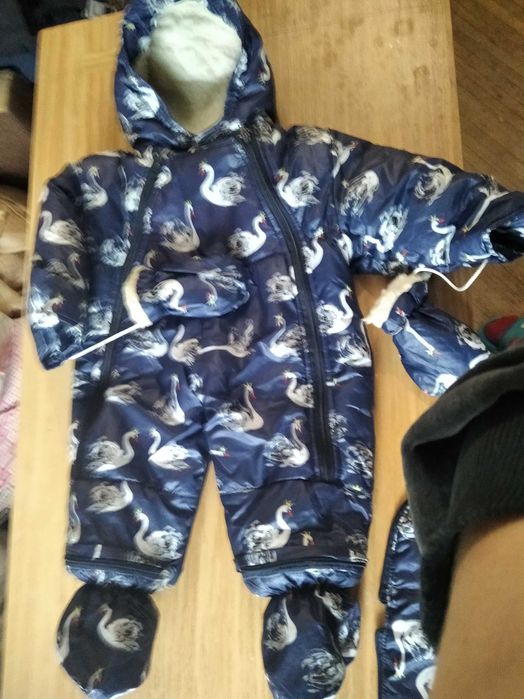 Зимовий комбінезон 0-3 місяці овчина
