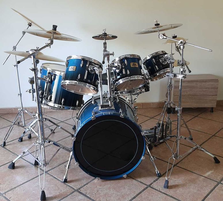 Kit de Bateria Pearl Session Maple Custom com Pratos Zildjian