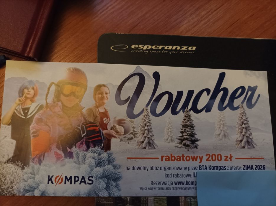 Voucher rabatowy na 200zł na obóz BTA Kompas