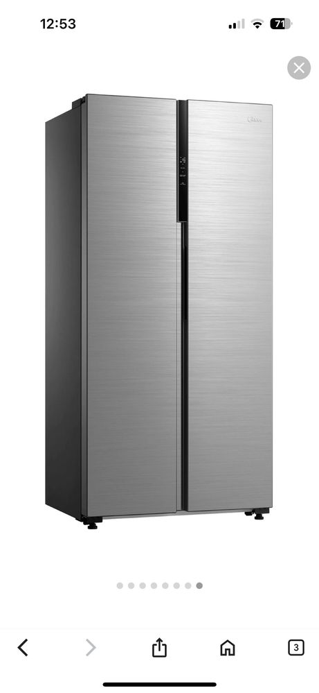 Lodówka MIDEA Side by Side 460L NOWA  wi-fi