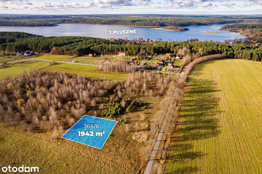 Działka budowlana 1942 m2 Pluski Gmina Stawiguda