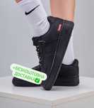 Nike Air Force 1 x Supreme BLACK,найк,форси,кросівки,supreme,air force
