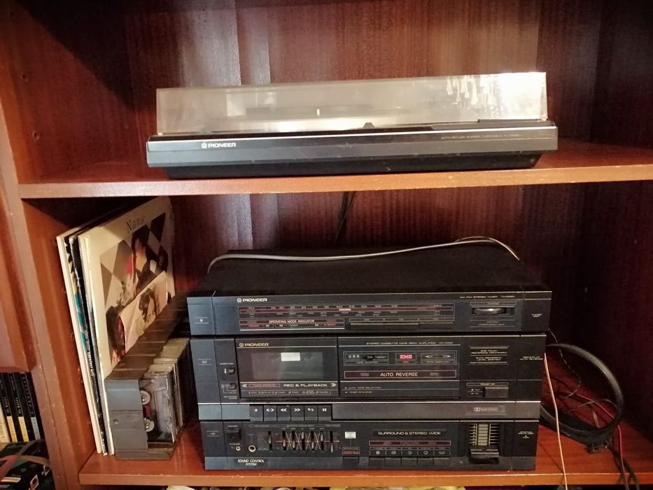 Sistema de som Vintage Pioneer