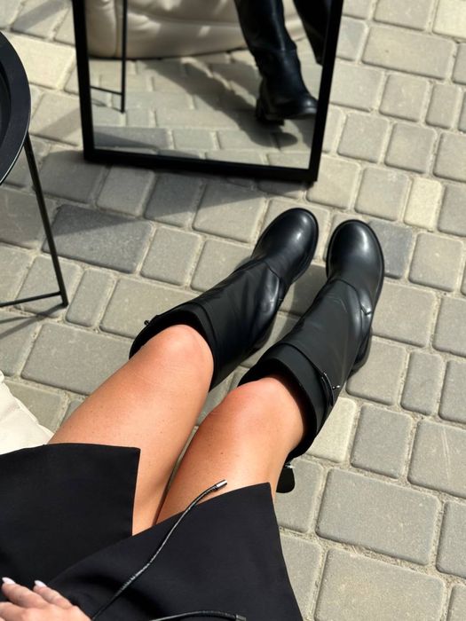 Чоботи жокейки Шкіра демісезон