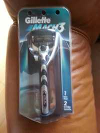 Gillette Mach3 podstawka + 2 nożyki, maszynka z 1998 roku