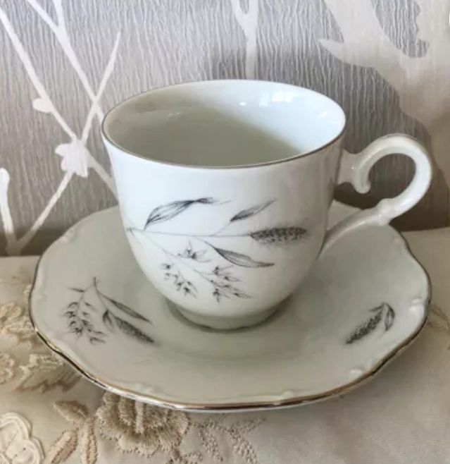 Porcelana zestaw do kawy 12 cz Carlsbad Fine de Boheme Czechoslovakia