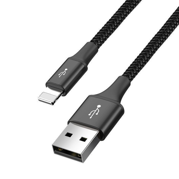 Baseus Kabel Usb 4W1 2X Lightning Usb 3.5A 1.2M Czarny